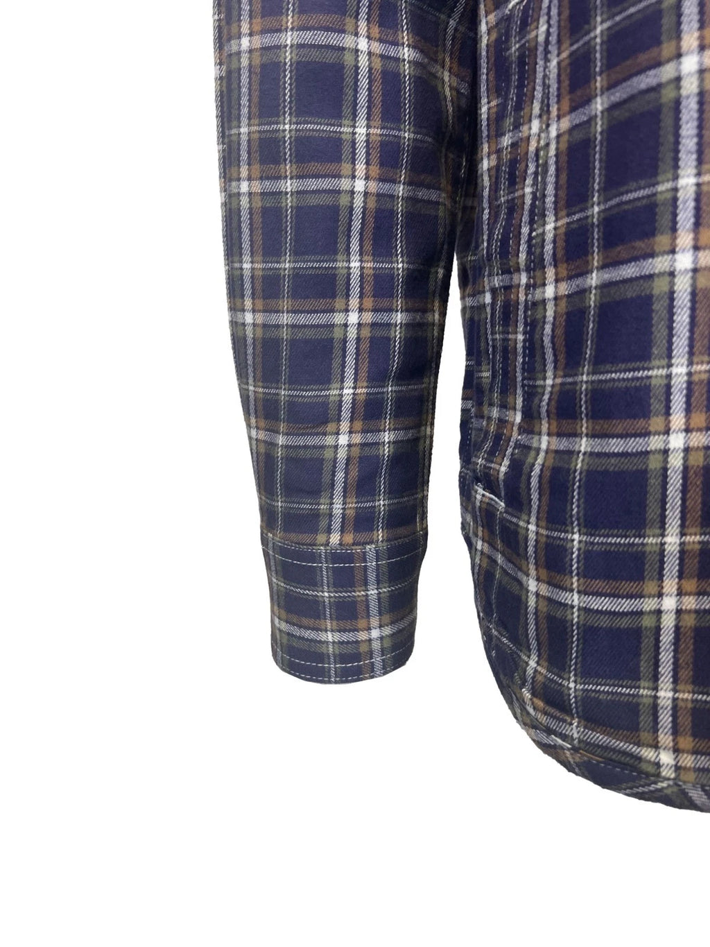 Ariat FR Men's Navy Plaid Shirt Monument Jacket Long Sleeve (S61)