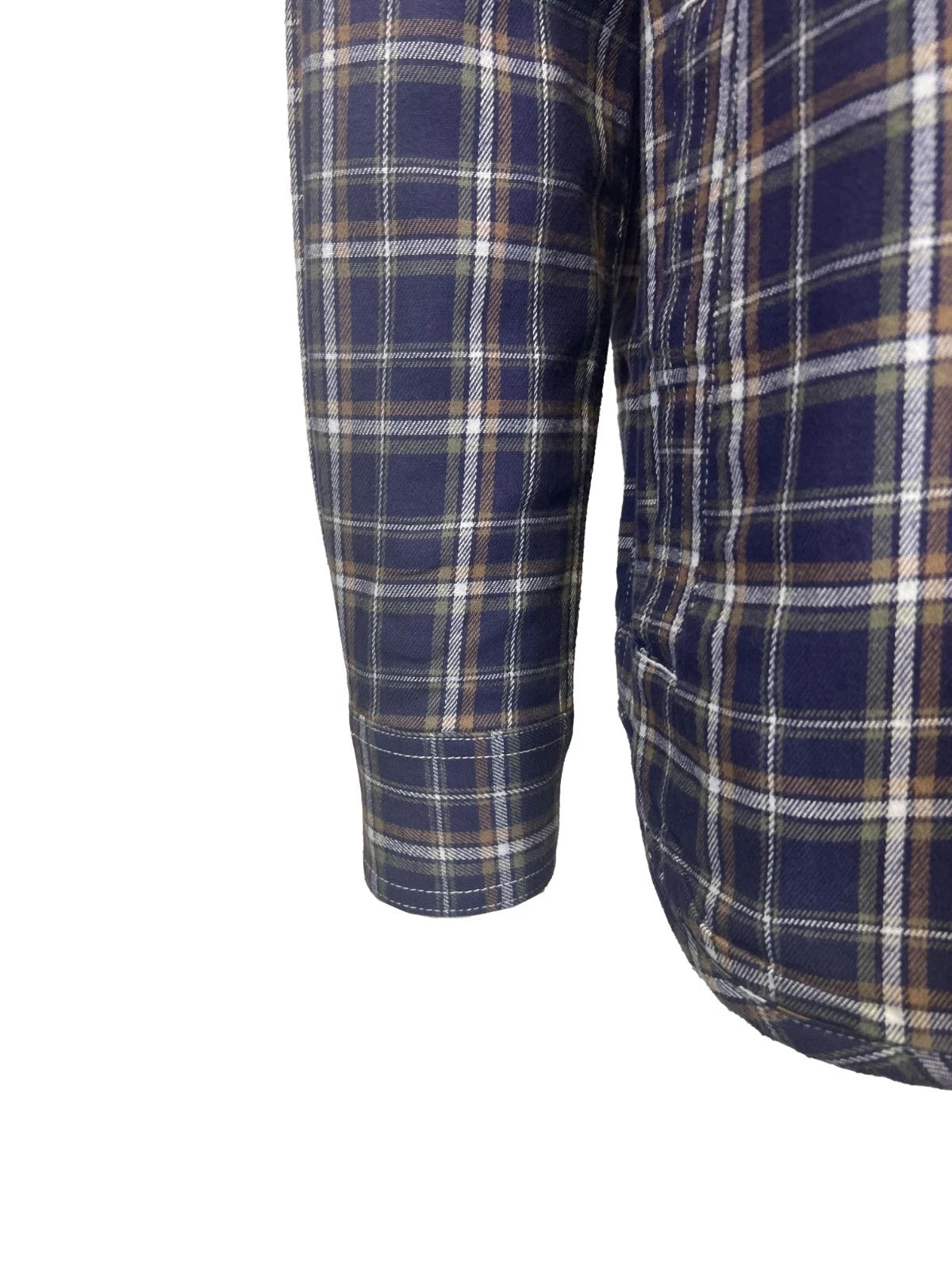 Ariat FR Men's Navy Plaid Shirt Monument Jacket Long Sleeve (S61)