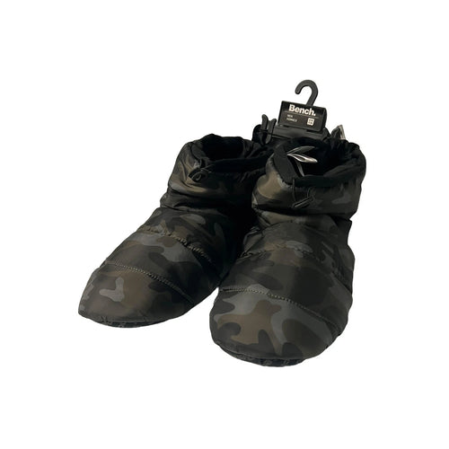 Bench Men's Green Camo Puffer Slippers Indoor FiberFill (S05)