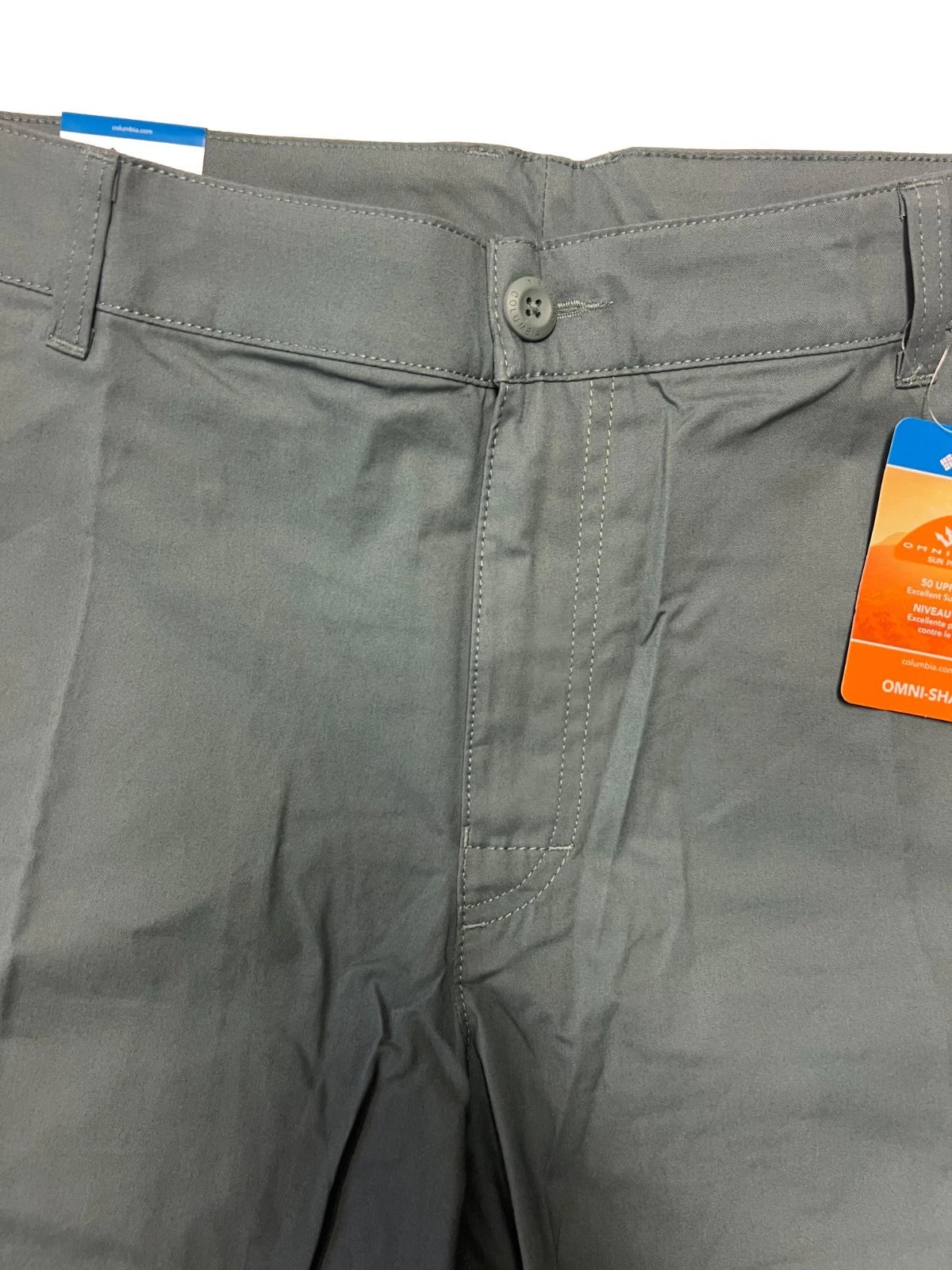 Columbia Men's Green Short Cargo Rapid Rivers Omni-Shade UPF 10" Inseam (347)
