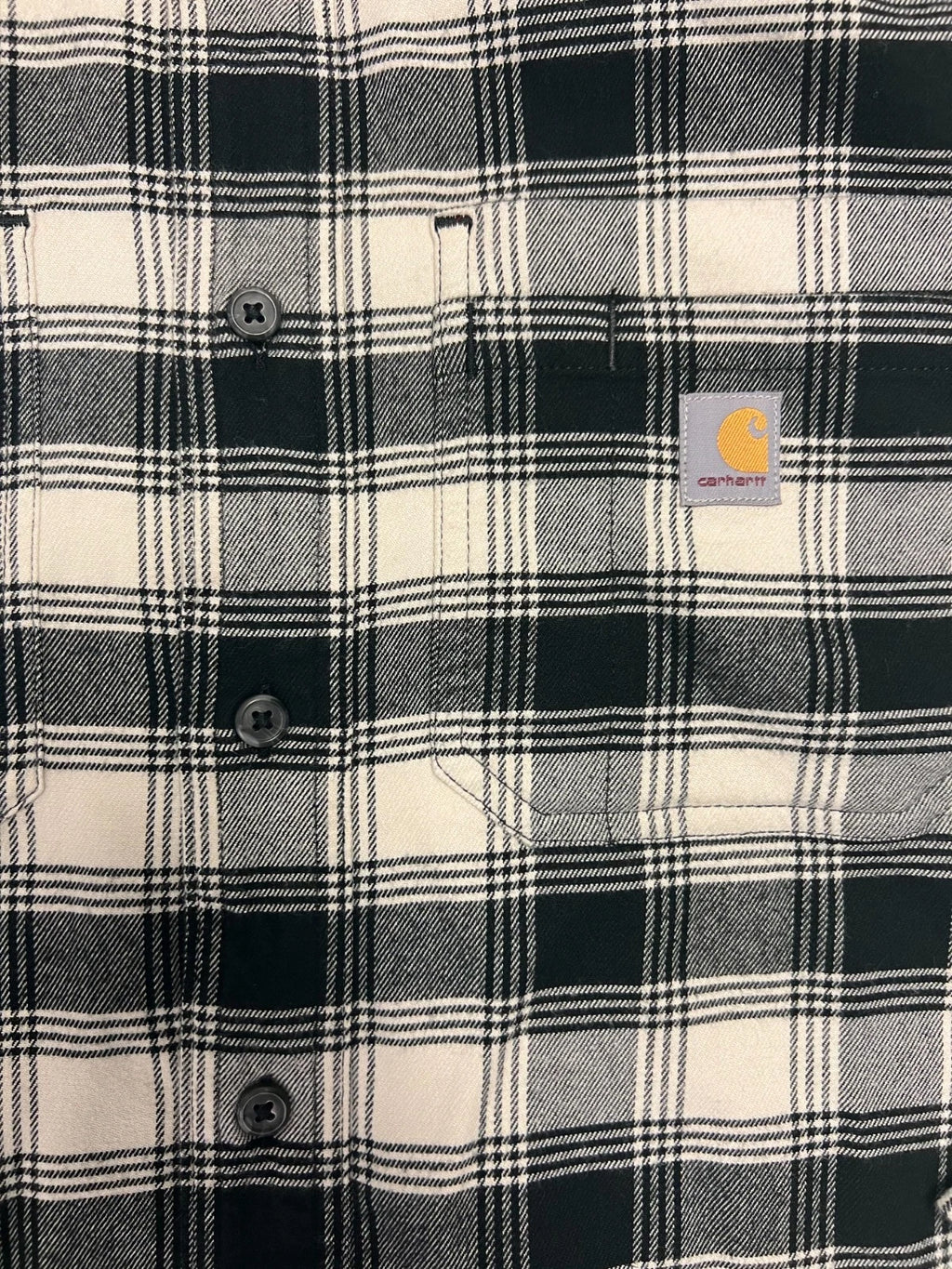Carhartt Men's Malt/Black Shirt Rugged Flex Relaxed Fit Button Down L/S (356)