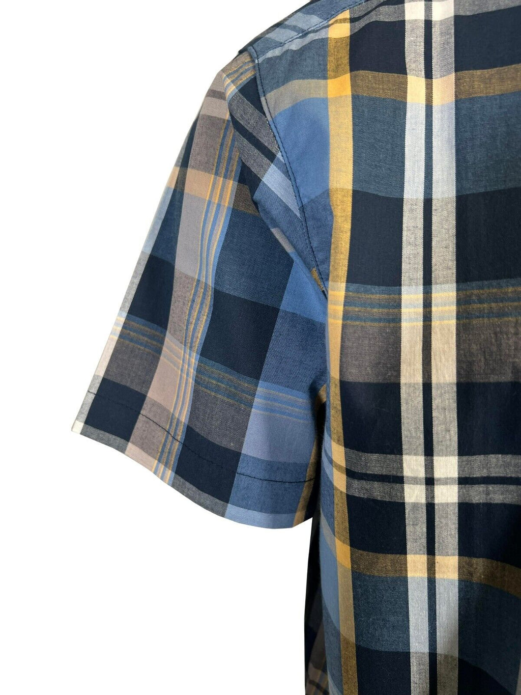 Columbia Men's Collegiate Navy Multi Plaid Rapid Rivers II S/S Shirt (462)