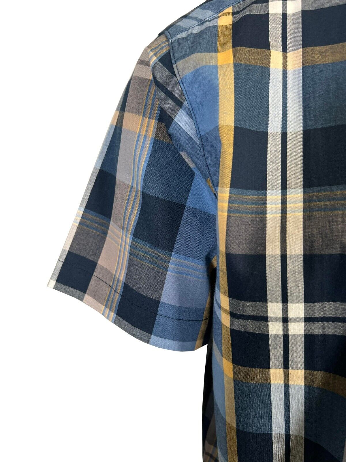 Columbia Men's Collegiate Navy Multi Plaid Rapid Rivers II S/S Shirt (462)