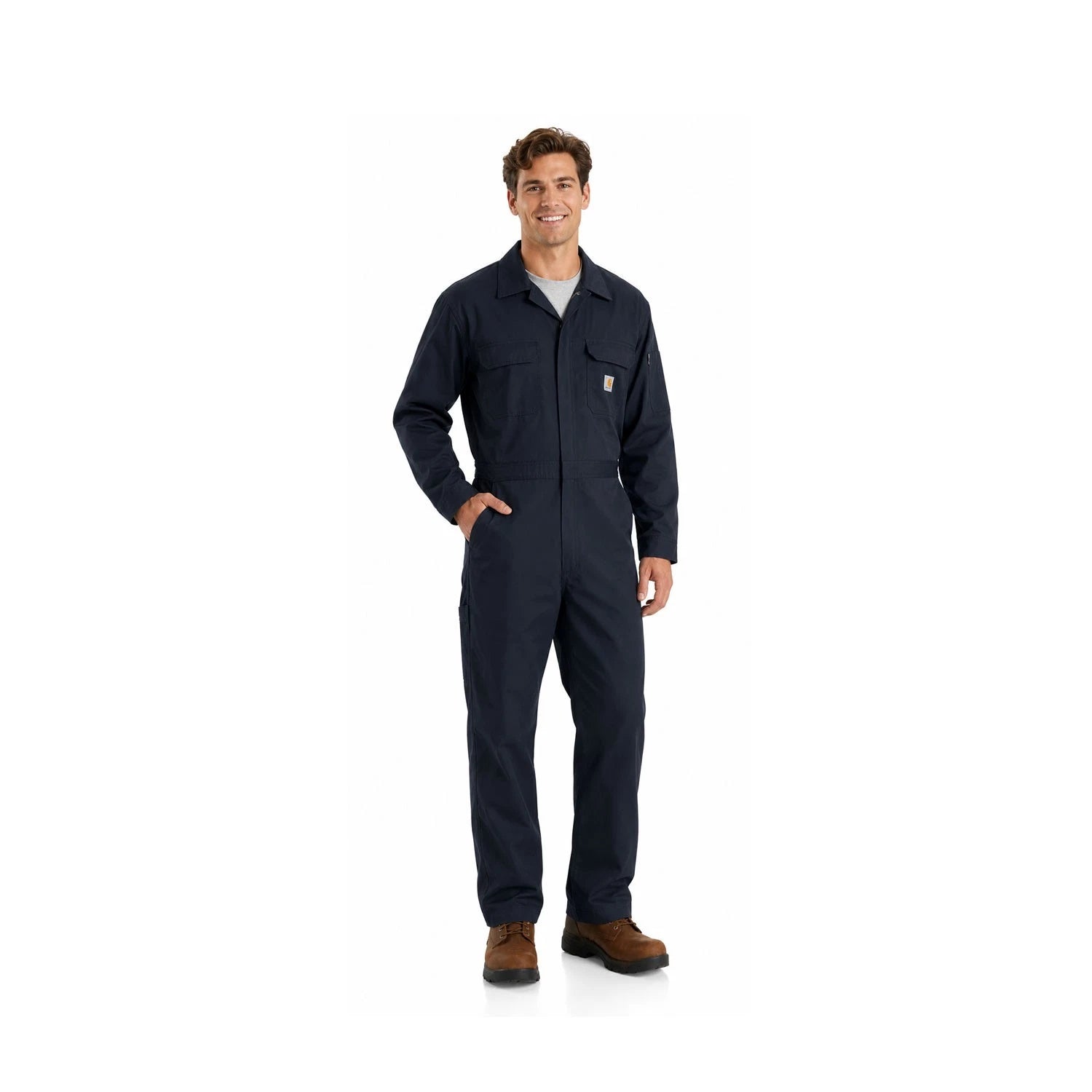 Carhartt FR Men's Navy Loose Fit Flame Resistant Twill Coverall (S02)