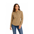 Carhartt FR Women's Dark Khaki Shirt Flame Resistant Long Sleeve Lightweight