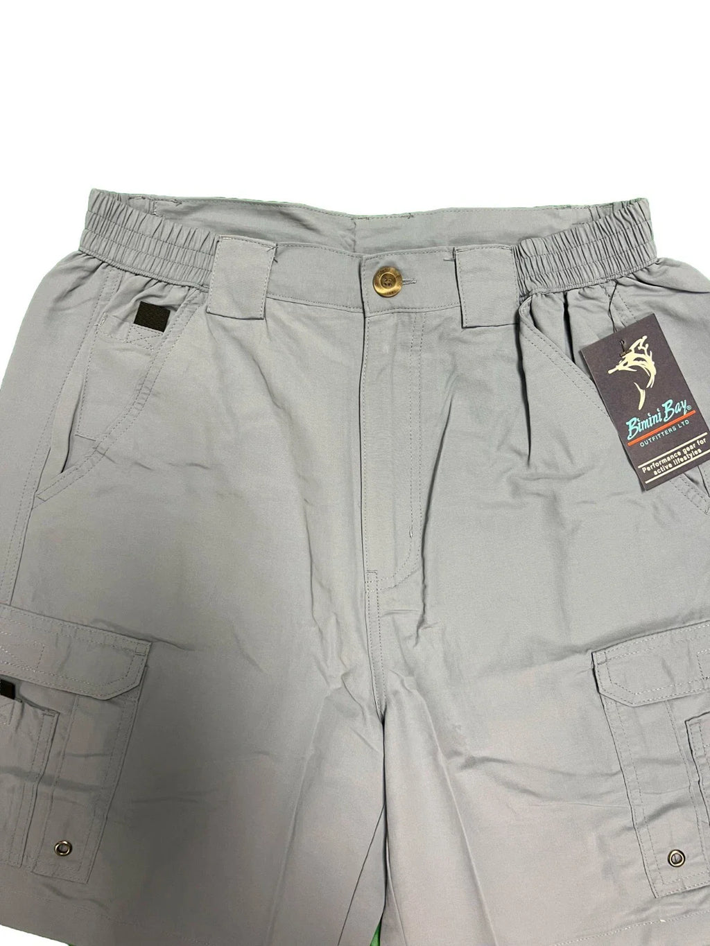 Bimini Bay Outfitters Men's Steel Blue Short Boca Grande II Fishing (S07)