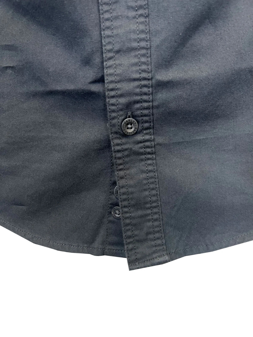 HD Brand Men's Black & Orange Shirt Stacked Bar & Shield L/S (357)