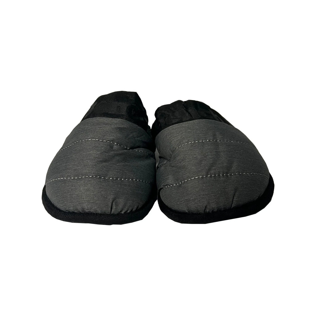 Bench Juniors Kid's Grey Puffer Slippers Sherpa Quilted Slide On FiberFill (S04)