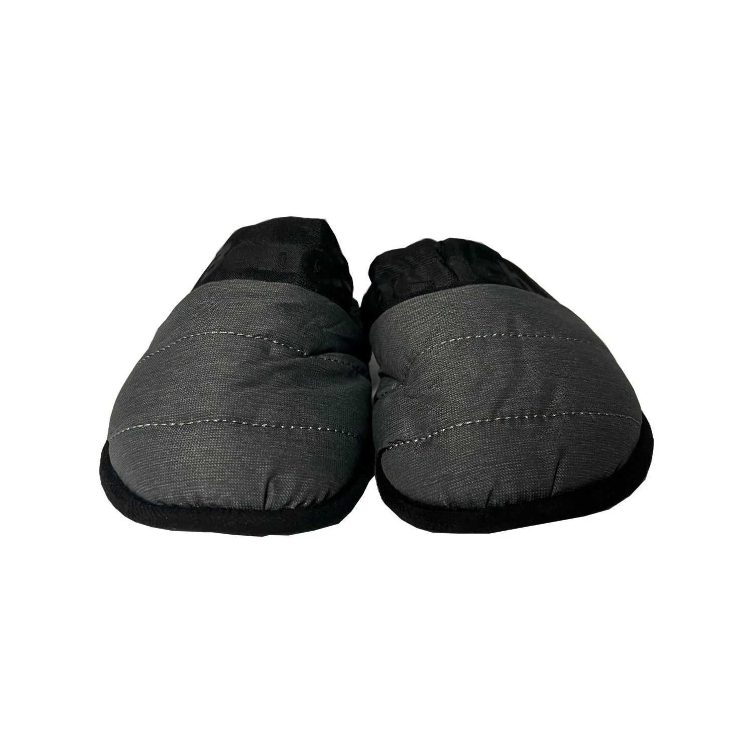 Bench Juniors Kid's Grey Puffer Slippers Sherpa Quilted Slide On FiberFill (S04)