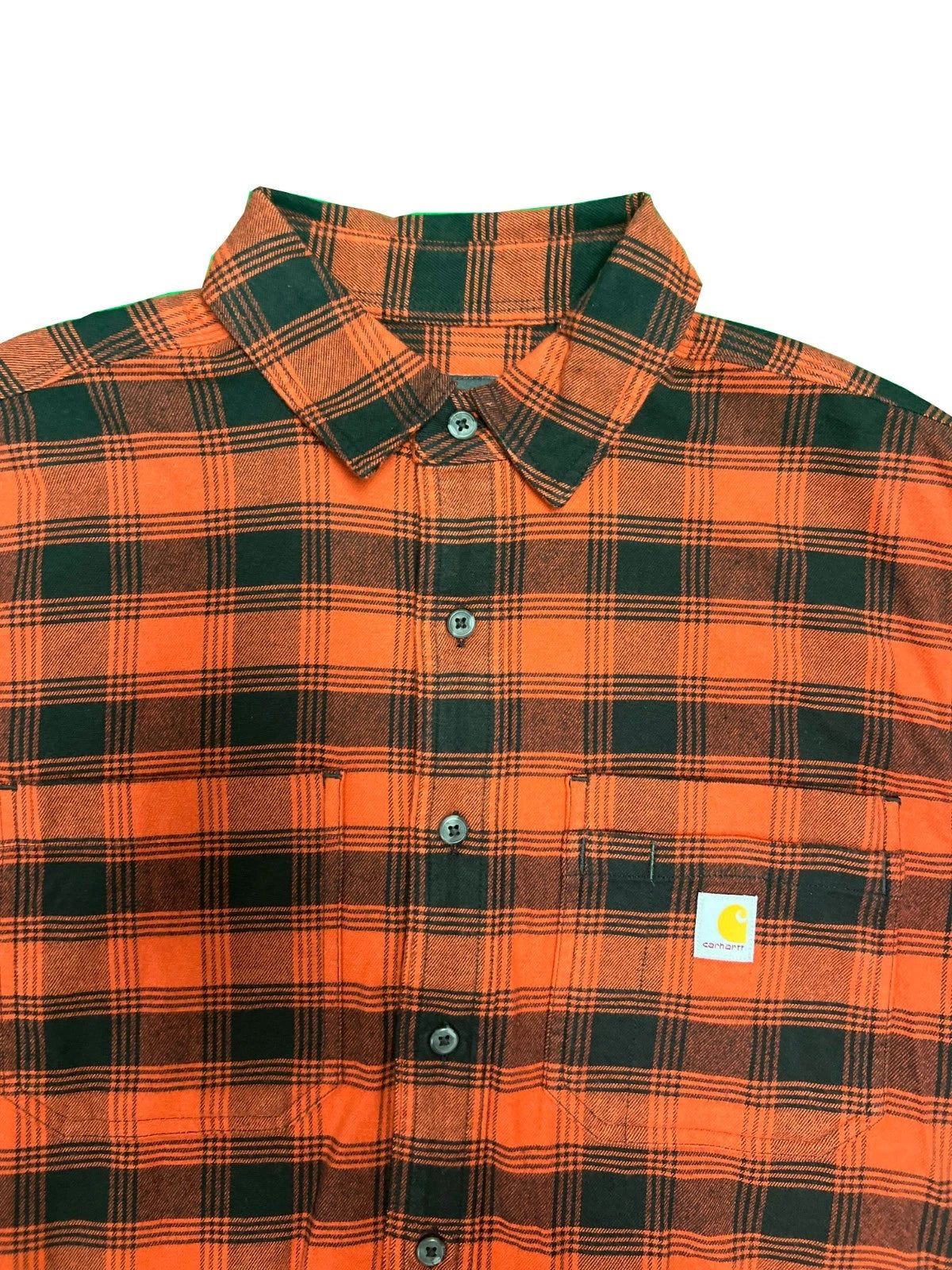 Carhartt Men's Bordeaux Heather Plaid Shirt Mid Weight Flannel L/S (358)