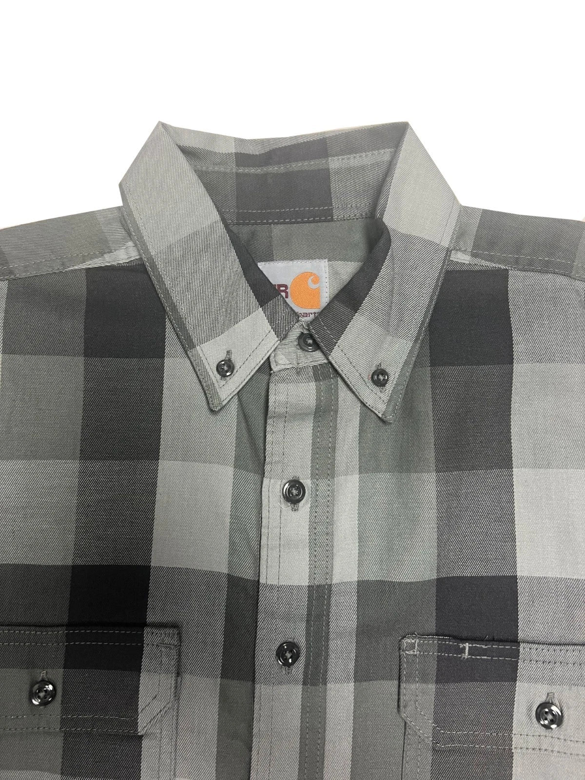 Carhartt FR Men's Grey Shirt Rugged Flex Original Fit Plaid L/S (S367)