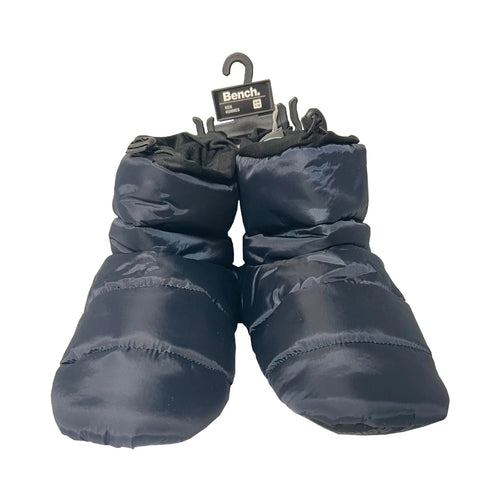 Bench Men's Navy Peacoat Puffer Slippers Indoor FiberFill (S04)