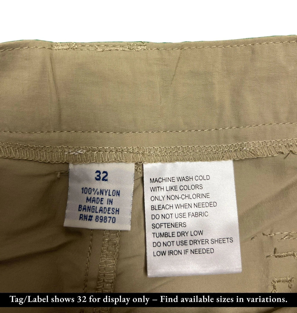 Bimini Bay Outfitters Men's Khaki Short Boca Grande II Fishing (S05)