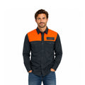 HD Brand Men's Black & Orange Shirt Stacked Bar & Shield L/S (357)