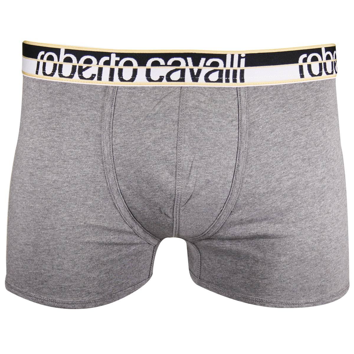 Roberto Cavalli Men's Single Pack Grey Stretch Boxer Briefs