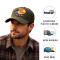 Bass Pro Shops Club Cap Olive Mesh Snapback Outdoor Trucker Hat- 2 Pack (S16)