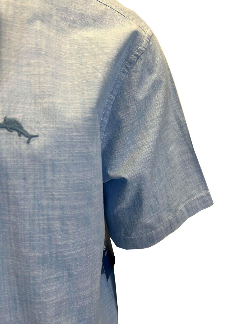 Tommy Bahama Men's Big Sky Blue Shirt Button Up Short Sleeve (S09)