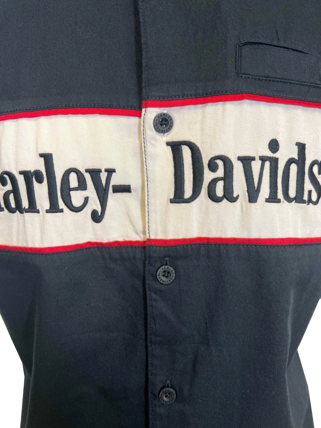 HD Branded  Men's Black Shirt Garage Mechanic Welt Pocket S/S (351)