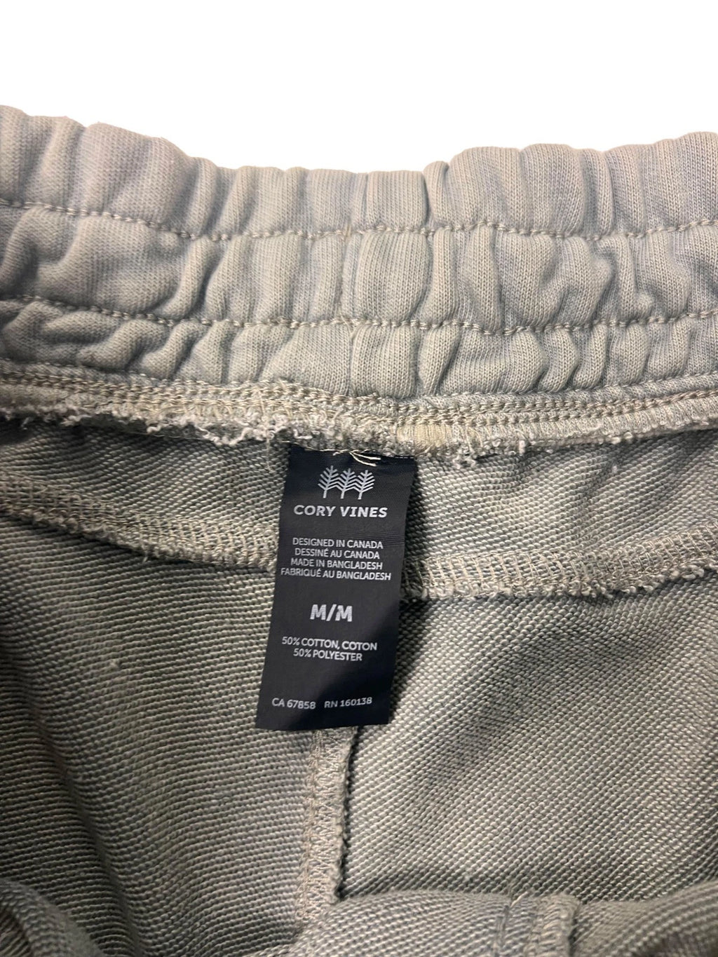Croy Vines Men's Olive Joggers - Drawstring Elastic Waist Pants - 2 Pack (S01)