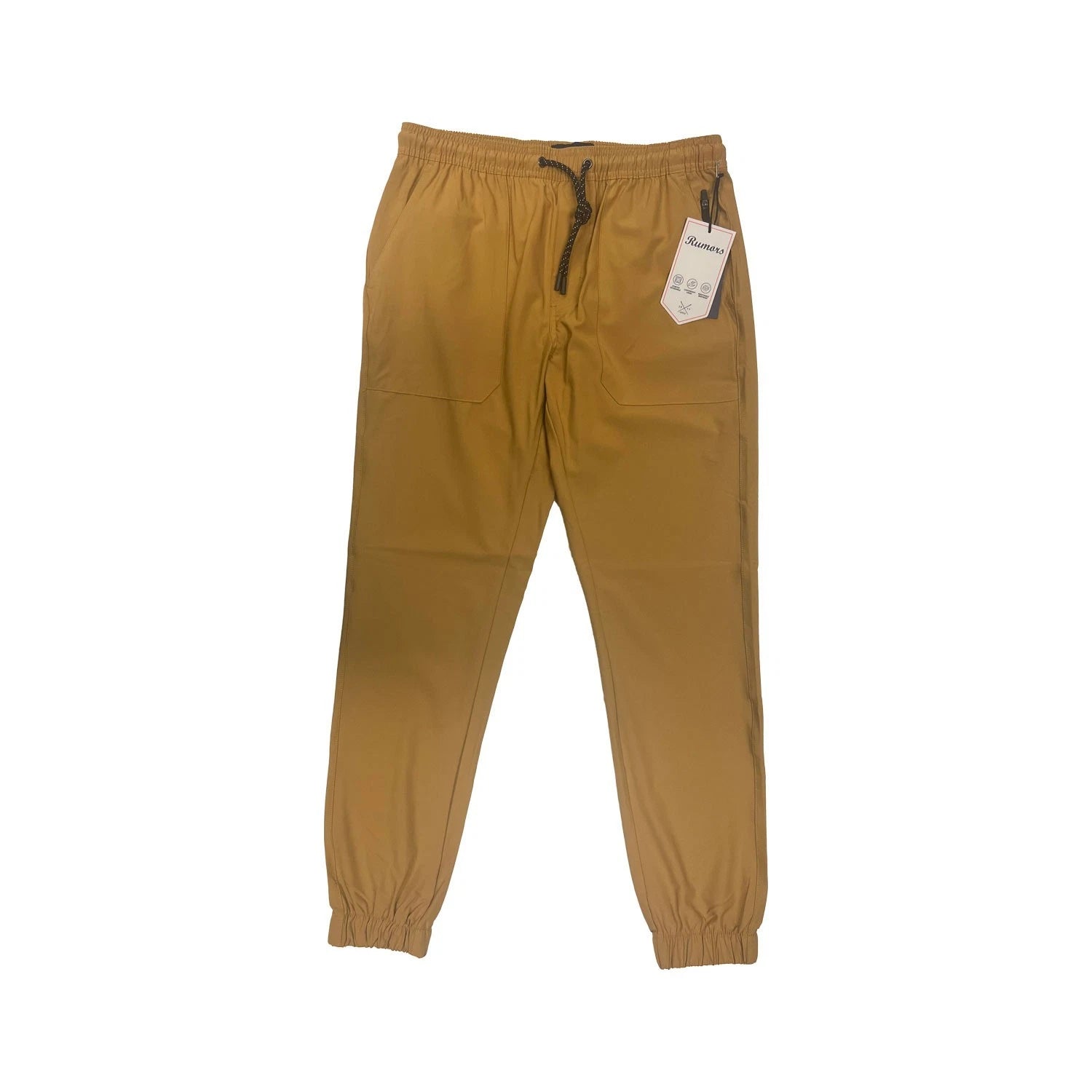 Rumors Men’s Khaki Jogger Pant Lightweight Technical Stretch Fabric (S01)