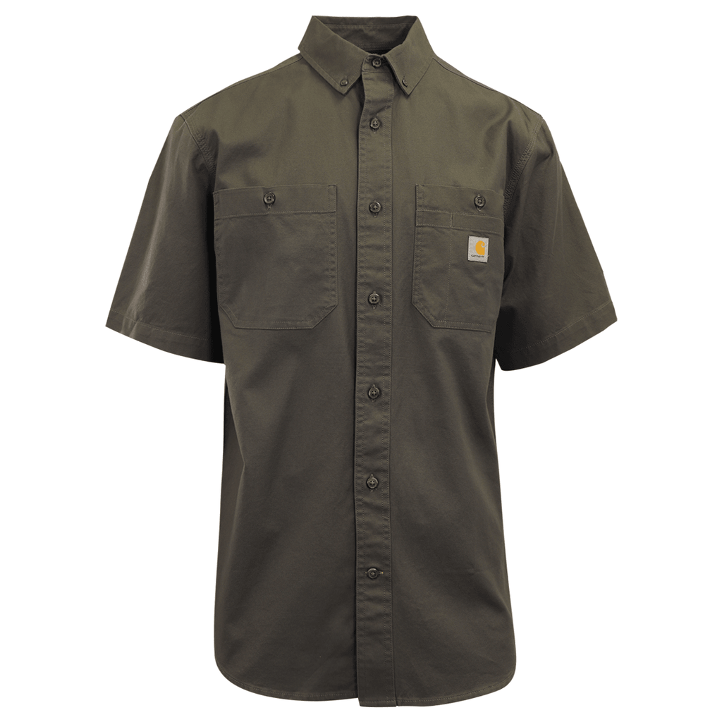 Carhartt Men's Flannel Shirt Gravel Rugged Short Sleeve (225)