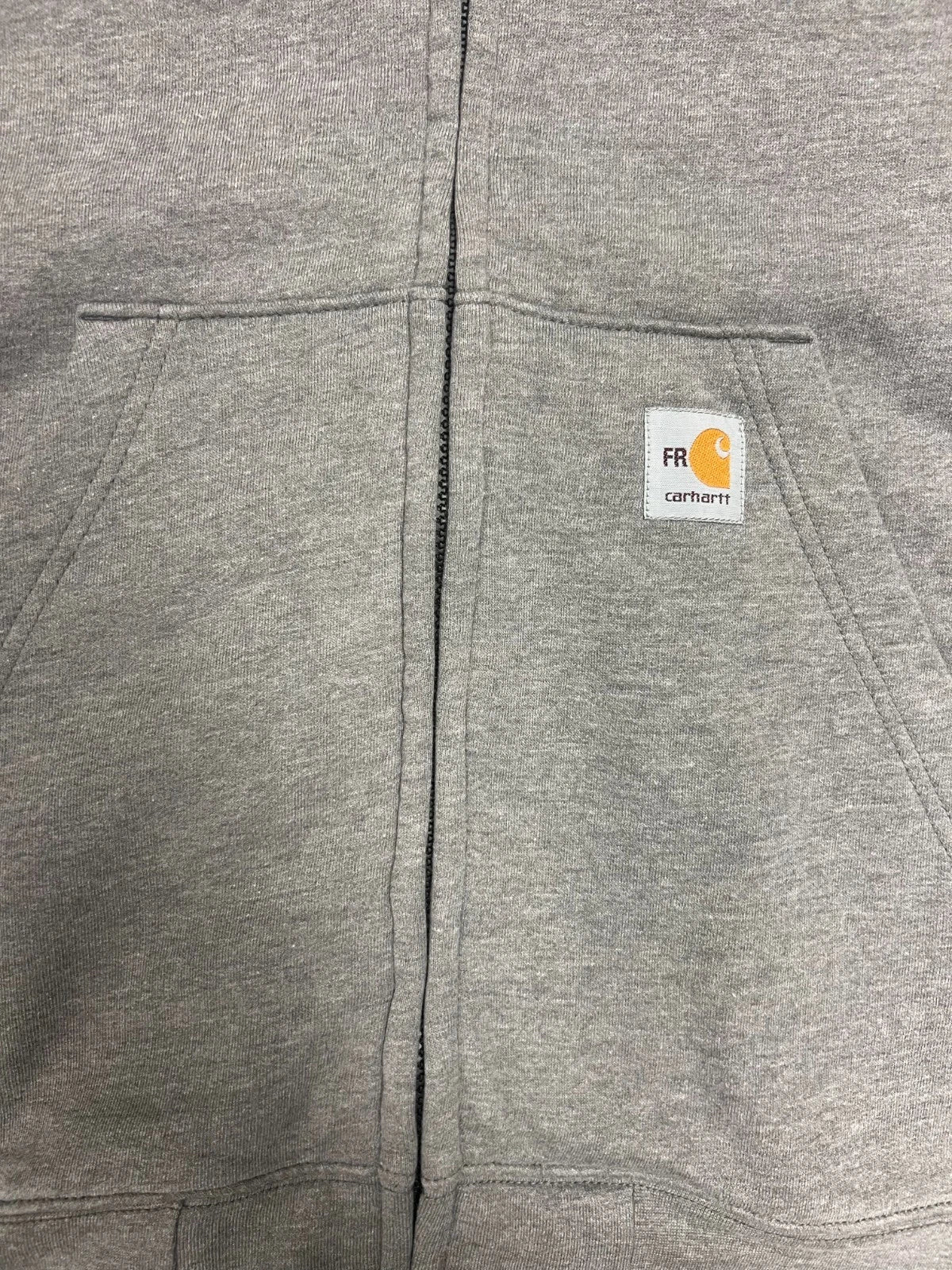 Carhartt FR Men's Grey Sweatshirt Midweight Hooded Zip Front (S41)