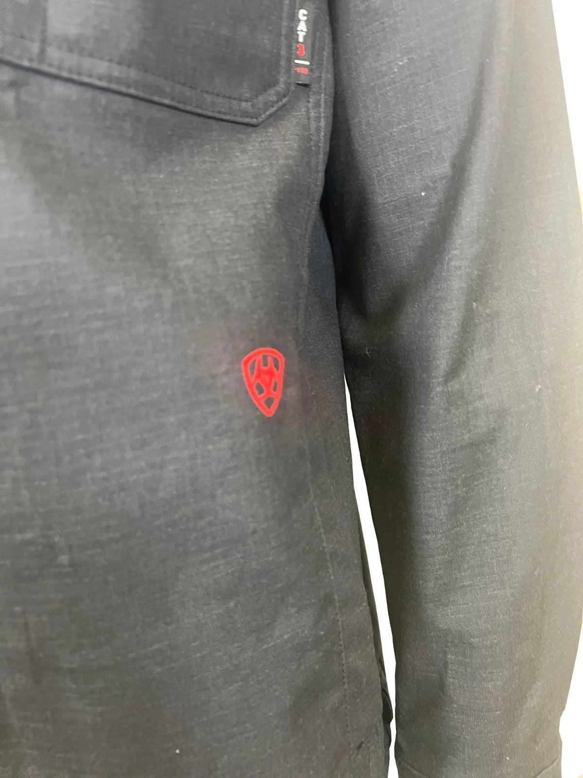 Ariat FR Men's Black Shirt Ripstop Softshell Flame Resistant Long Sleeve (S55)