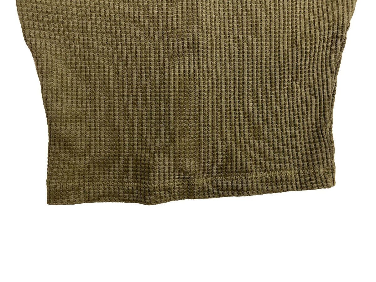 Billabong Women's Martini Olive Top - Paxton Thermal Waffle Stitch L/S (S02)