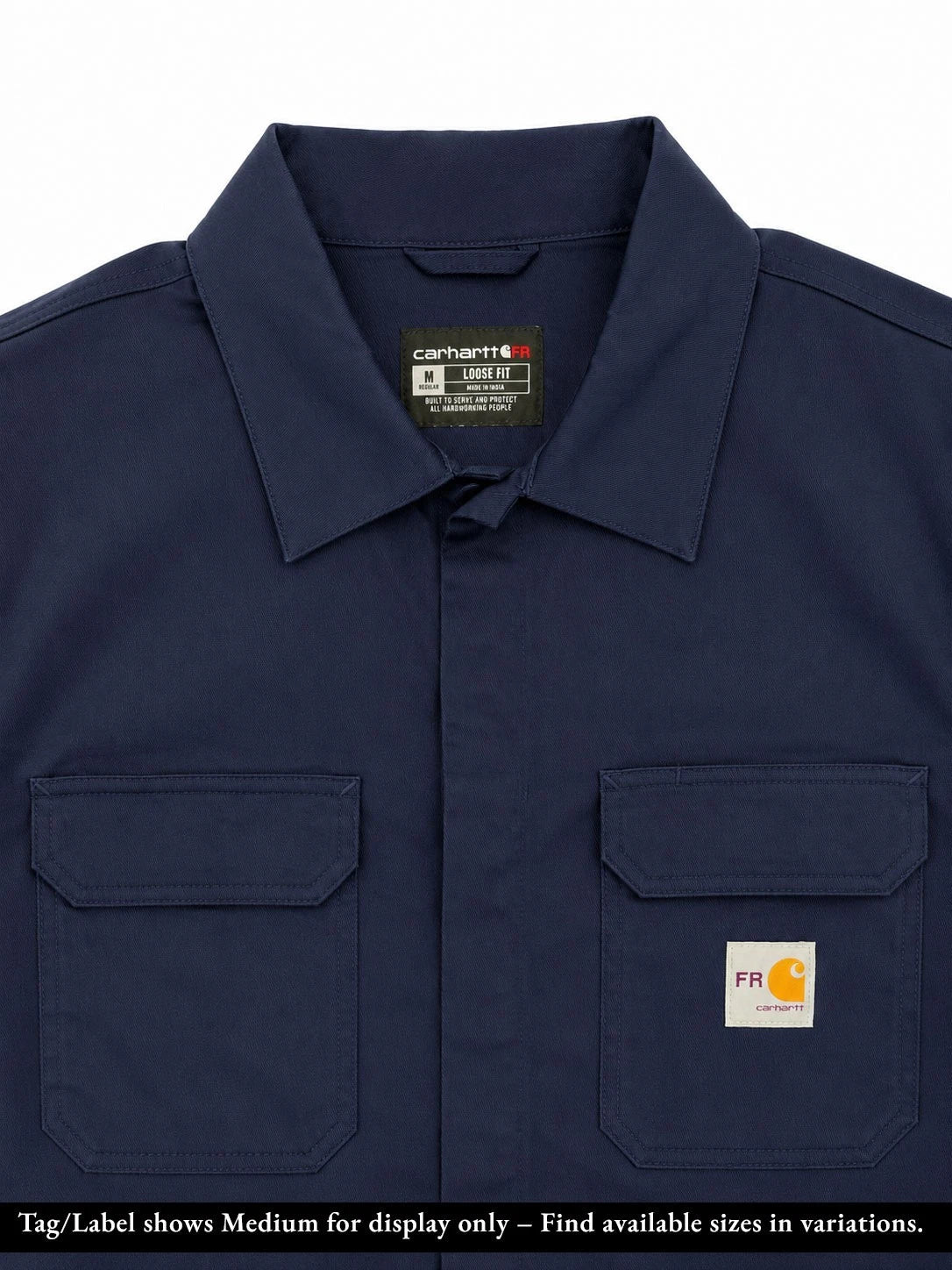 Carhartt FR Men's Navy Loose Fit Flame Resistant Twill Coverall (S02)