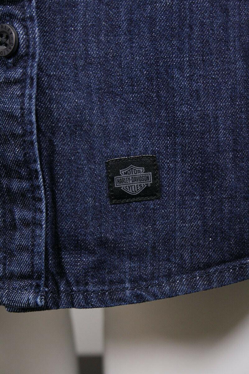 HD Branded Women's Navy Blue Denim L/S Woven Shirt (S03)