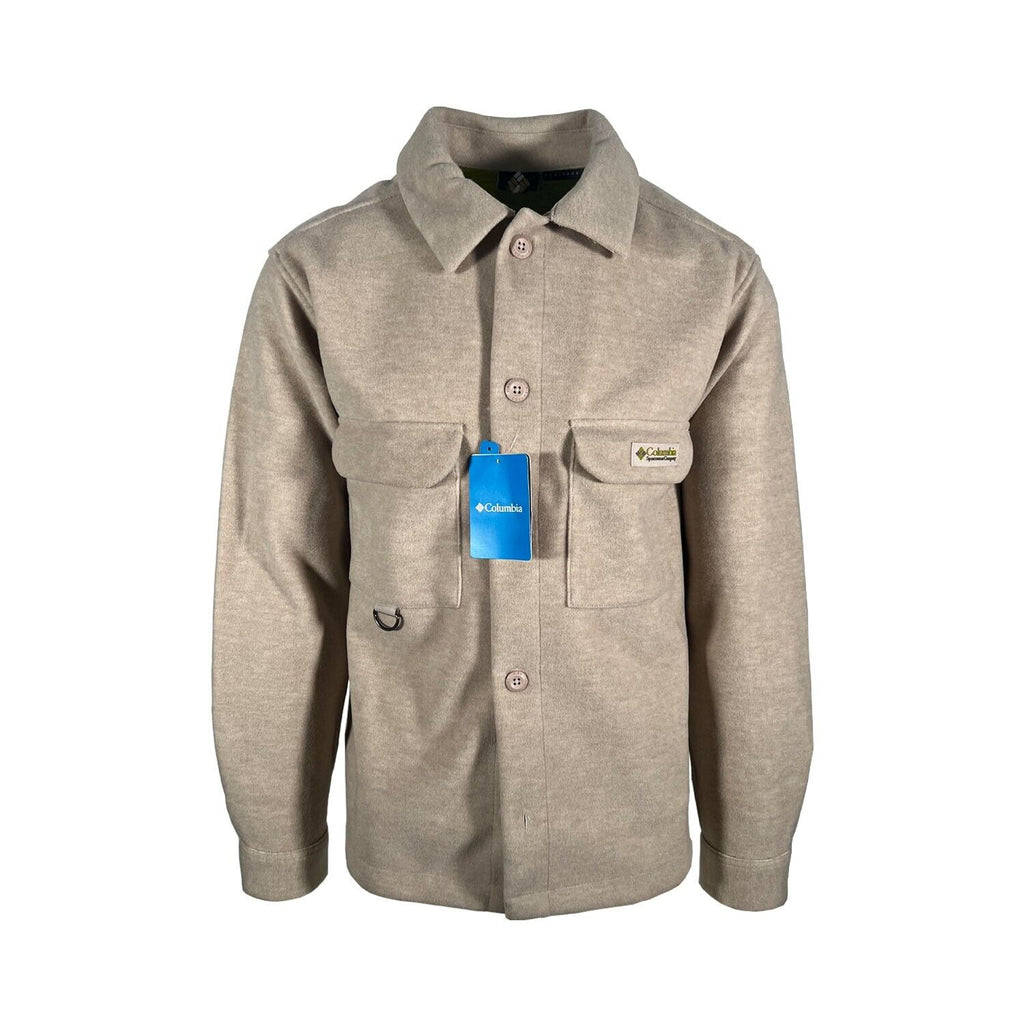 Columbia Men's Shirt Jacket Wallowa L/S- Crushed Clay | Black | Python Green