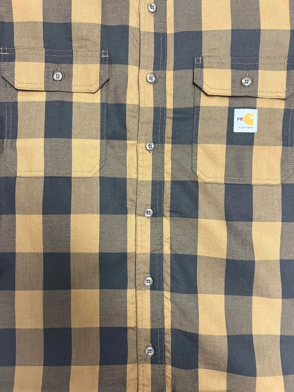 Carhartt FR Men's Brown Force Rugged Flex Original Fit Twill Plaid L/S (S364)