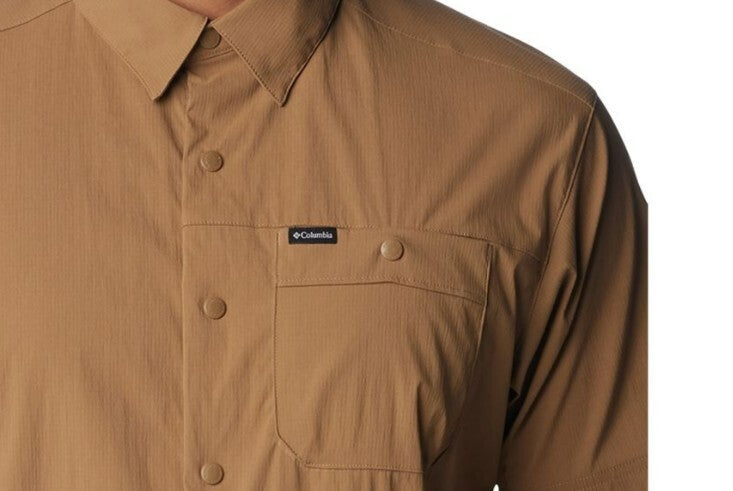 Columbia Men's Shirt Landroamer Ripstop Shark, Safari, Canoe S/S