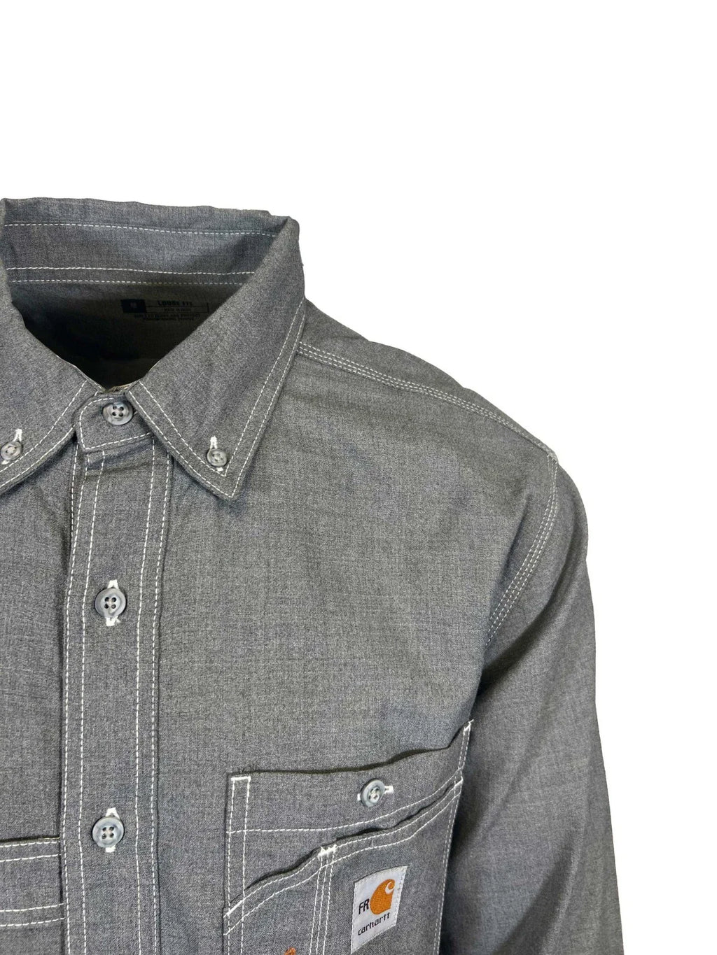 Carhartt FR Men's Grey Shirt Flame Resistant Long Sleeve Lightweight (S01)