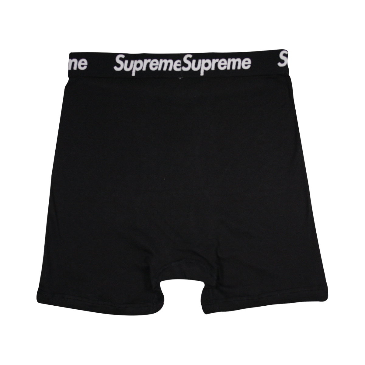 Supreme Men's 100% Authentic Single Pack Black Boxer Briefs