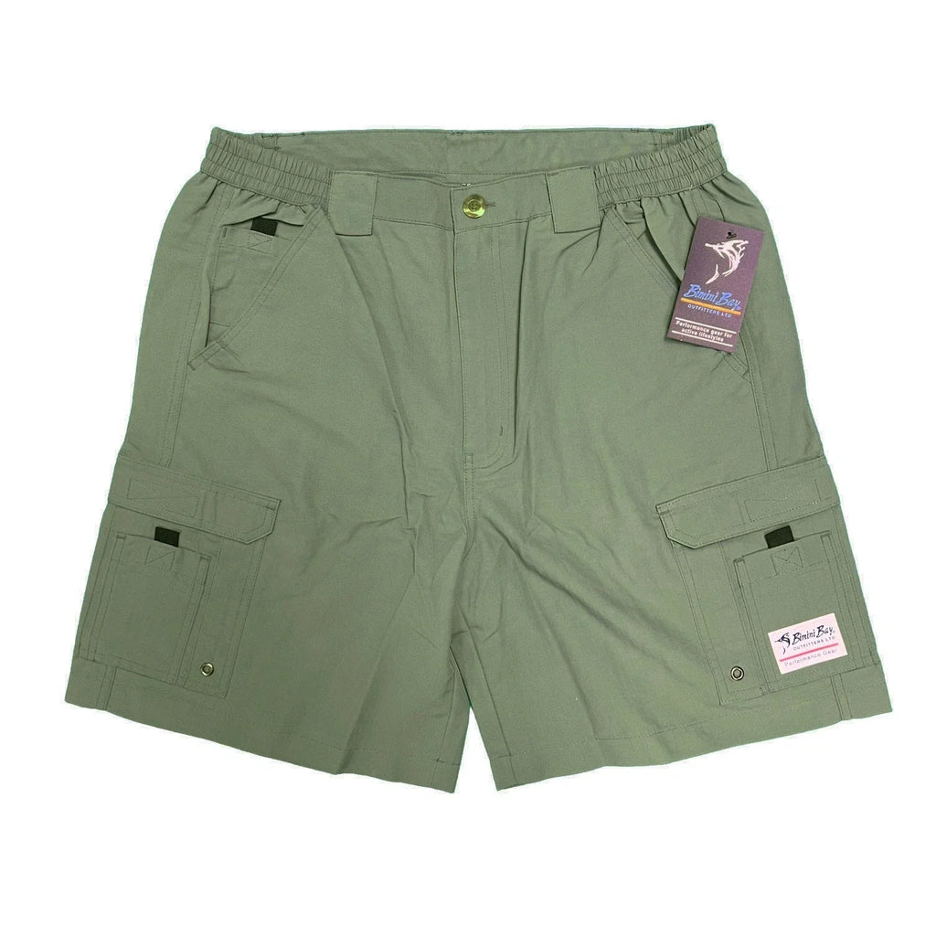 Bimini Bay Outfitters Men's Green Short Boca Grande II Fishing (S09)