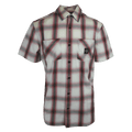 HD Branded Men's Shirt Red Plaid Forever S/S Woven (S54)