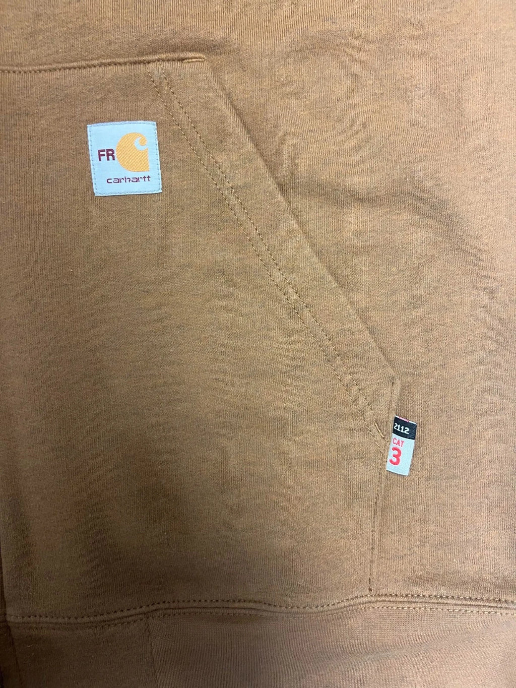 Carhartt FR Men's Brown Sweatshirt Midweight Hooded Zip Front (S46)