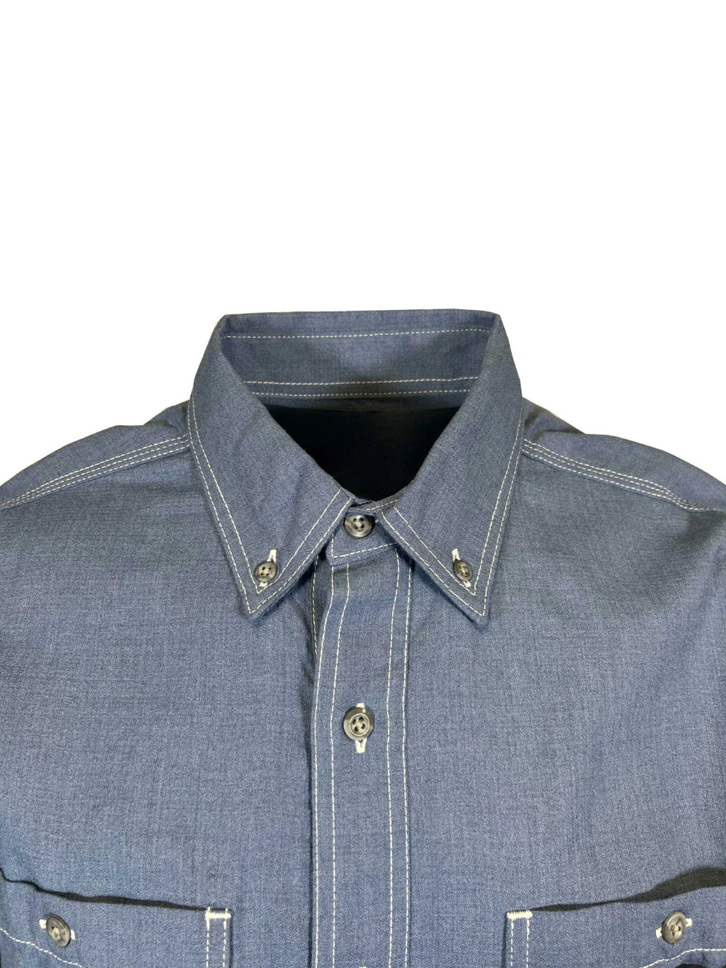 Carhartt FR Men's Steel Blue Shirt Flame Resistant Long Sleeve Lightweight (S03)