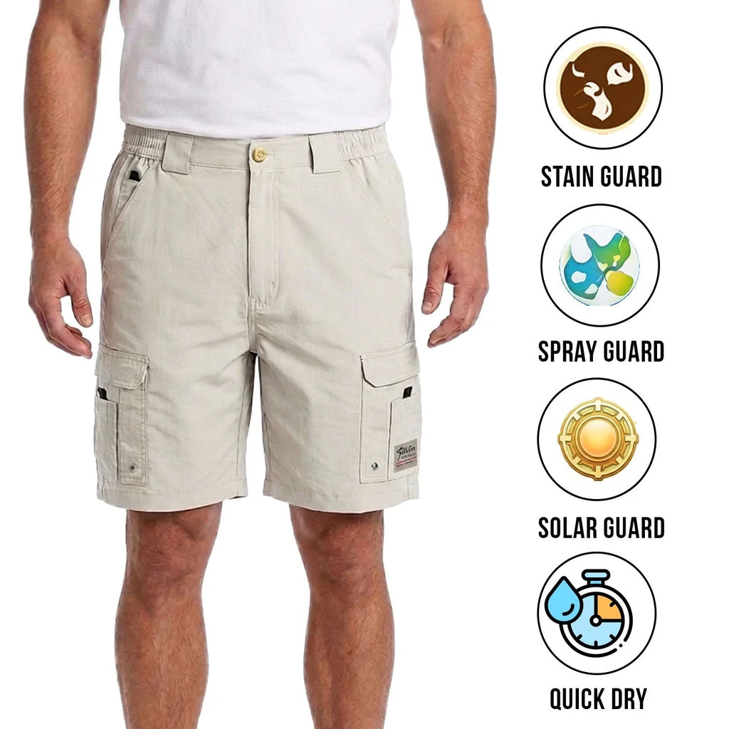 Bimini Bay Outfitters Men's Glacier White Short Boca Grande II Fishing (S02)
