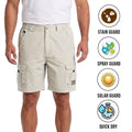 Bimini Bay Outfitters Men's Glacier White Short Boca Grande II Fishing (S02)
