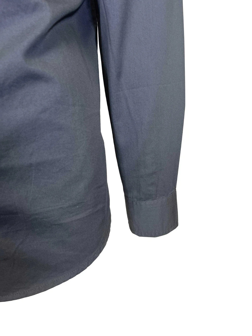 HD Branded Men's Black & Ombre Blue Shirt Stacked Bar & Shield L/S (352)
