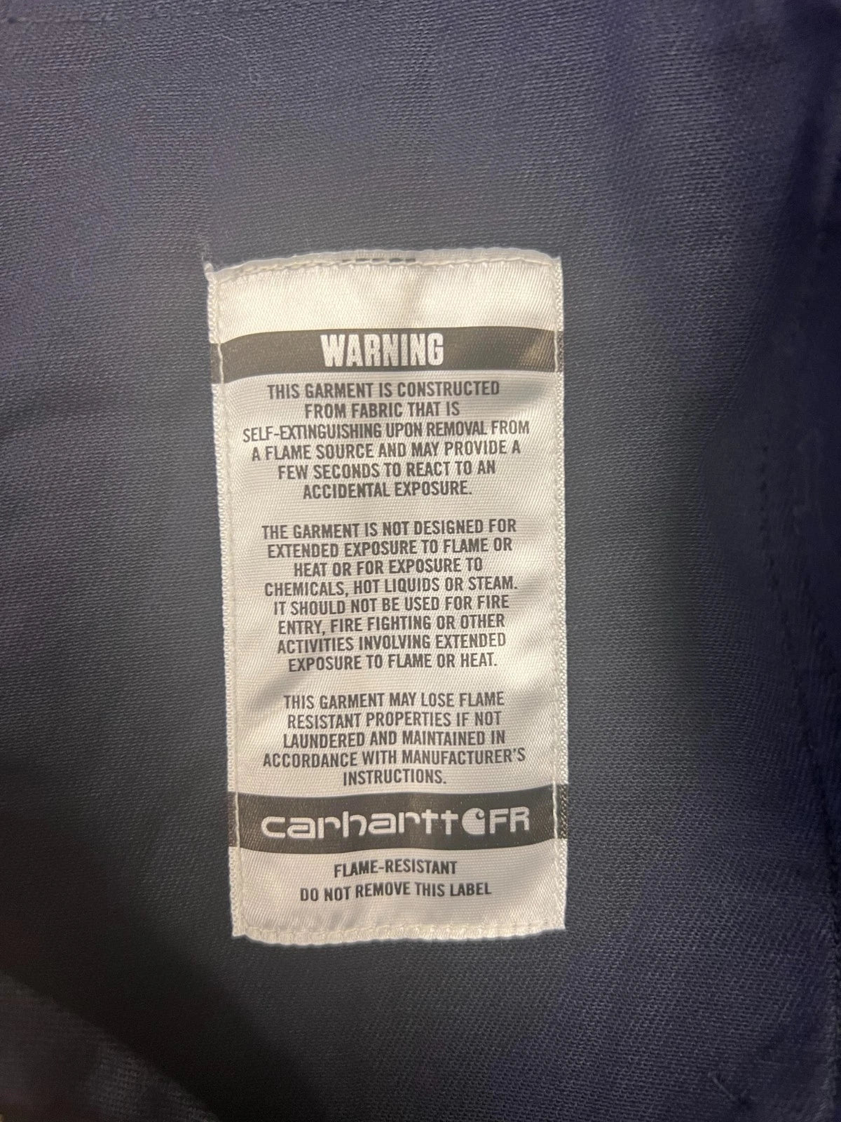 Carhartt FR Men's Navy Loose Fit Flame Resistant Twill Coverall (S02)