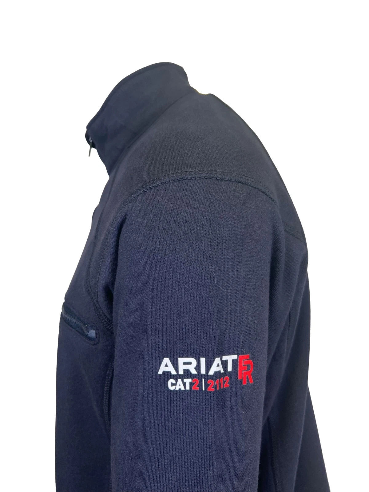 Ariat FR Men's Navy Hoodie 1/4 Zip Pullover Sweatshirt (S66)