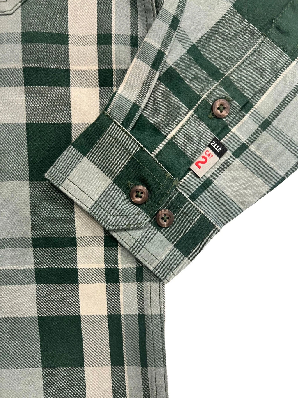 Carhartt FR Men's Dark Green Plaid Shirt -Rugged Flex Work Wear L/S CAT 2 (S374)