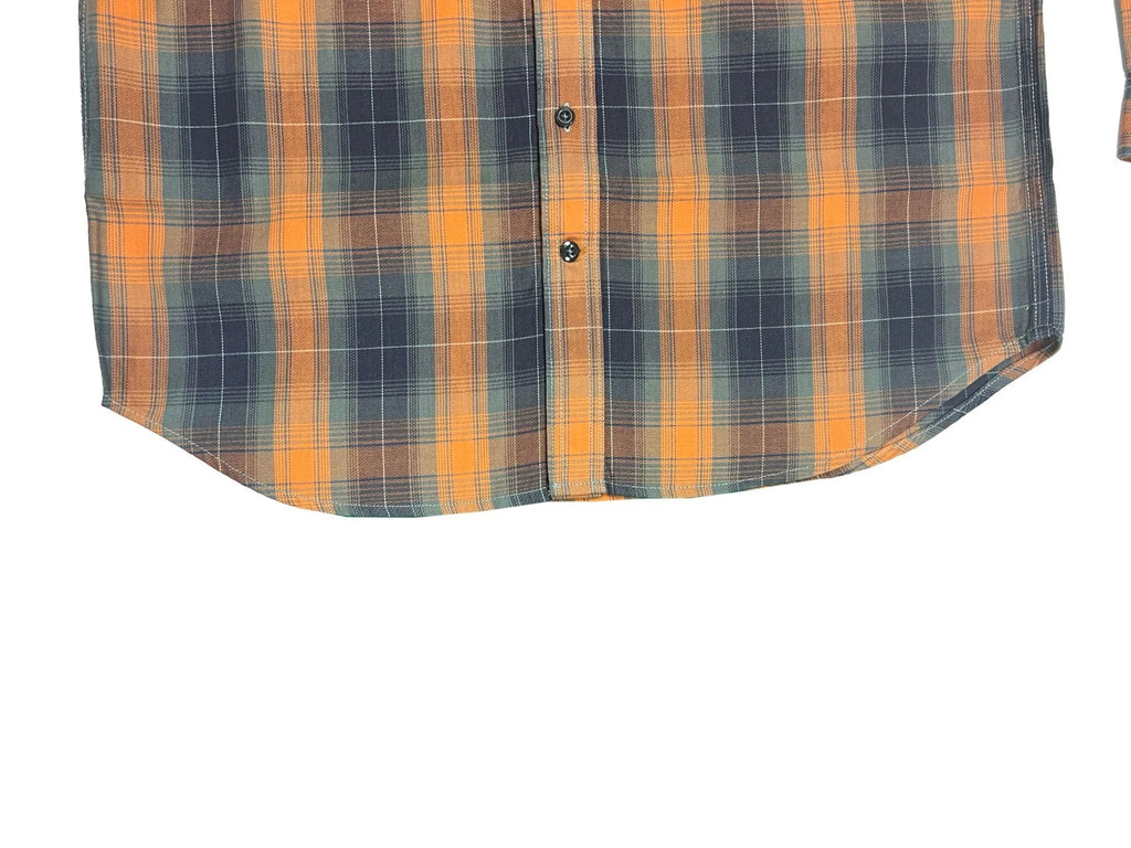 Carhartt FR Men's Orange Shirt Flex Loose Fit Midweight Twill Plaid L/S (S361)