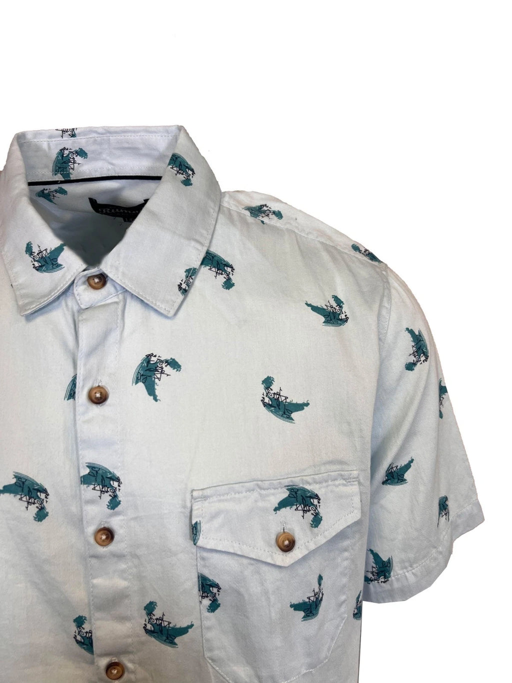 Rumors Men's Printed Shirt - Blue Tonal & Purple Striped 2 Pack S/S (S04 + S05)