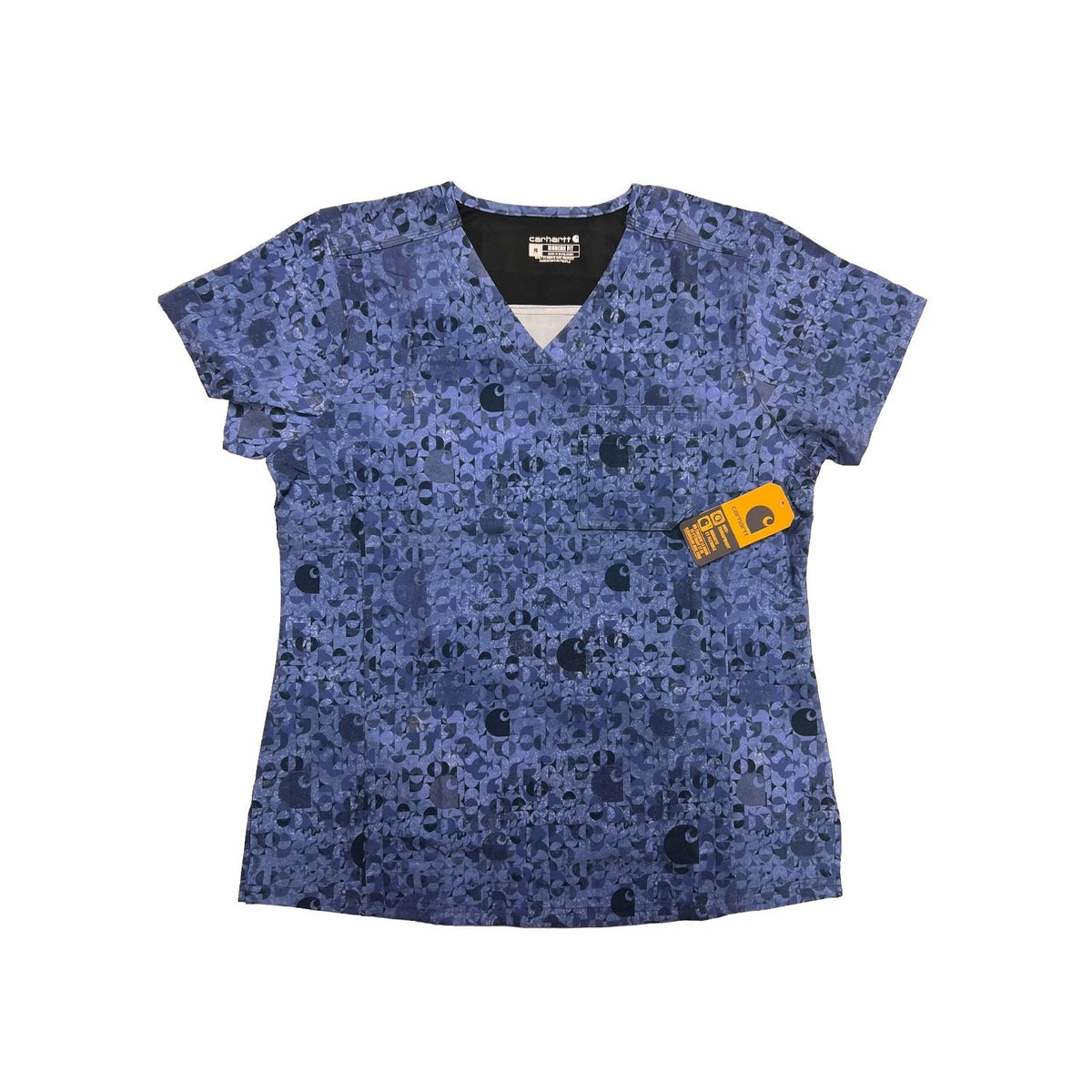 Carhartt Women's Geo Logo Riverside Scrub - Fast Dry V-Neck Top (S51)
