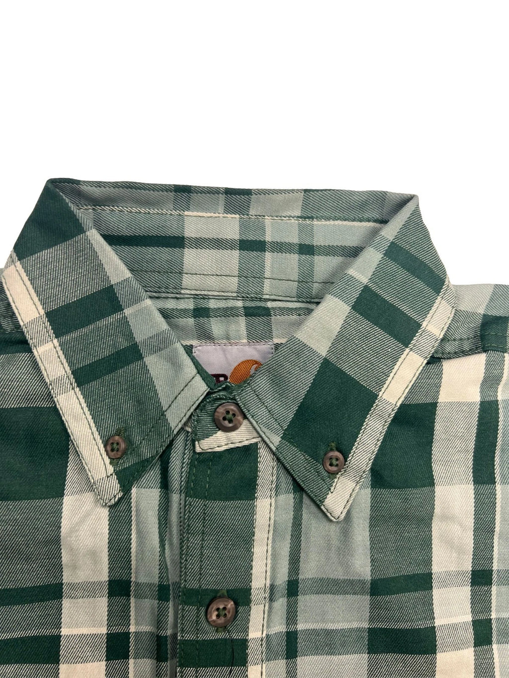 Carhartt FR Men's Dark Green Plaid Shirt -Rugged Flex Work Wear L/S CAT 2 (S374)