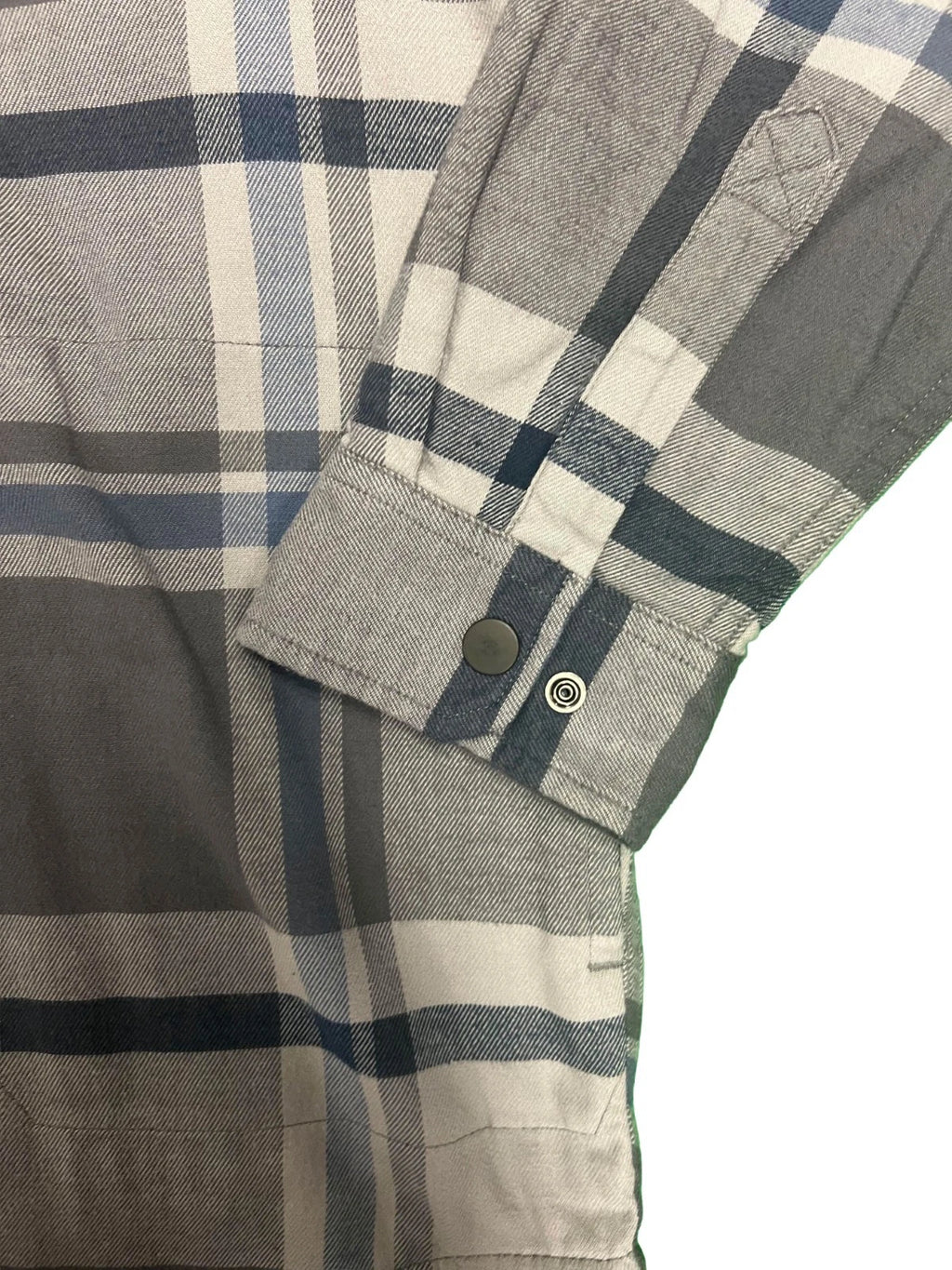 Carhartt Men's Black Gray Shirt Hooded Plaid Fleece Lined Shacket (S047)